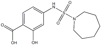 4-[(azepane-1-sulfonyl)amino]-2-hydroxybenzoic acid Structure