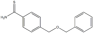 4-[(benzyloxy)methyl]benzenecarbothioamide Structure