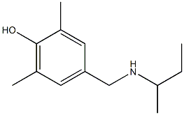 4-[(butan-2-ylamino)methyl]-2,6-dimethylphenol Structure