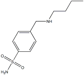 4-[(butylamino)methyl]benzene-1-sulfonamide 化学構造式