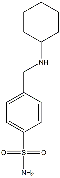 4-[(cyclohexylamino)methyl]benzene-1-sulfonamide,,结构式