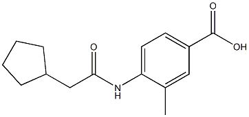 4-[(cyclopentylacetyl)amino]-3-methylbenzoic acid