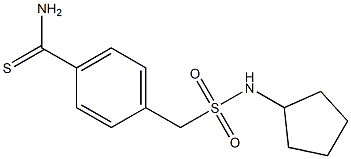 4-[(cyclopentylsulfamoyl)methyl]benzene-1-carbothioamide