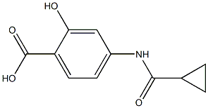 4-[(cyclopropylcarbonyl)amino]-2-hydroxybenzoic acid,97045-21-1,结构式