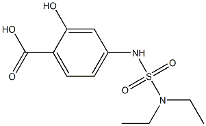 4-[(diethylsulfamoyl)amino]-2-hydroxybenzoic acid Struktur
