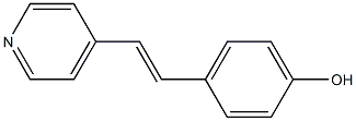 4-[(E)-2-(pyridin-4-yl)ethenyl]phenol Structure