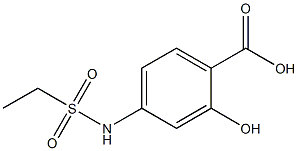4-[(ethylsulfonyl)amino]-2-hydroxybenzoic acid Structure