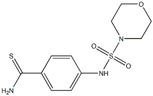 4-[(morpholine-4-sulfonyl)amino]benzene-1-carbothioamide 化学構造式