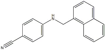4-[(naphthalen-1-ylmethyl)amino]benzonitrile Structure