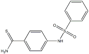 4-[(phenylsulfonyl)amino]benzenecarbothioamide 结构式