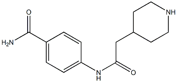 4-[(piperidin-4-ylacetyl)amino]benzamide Structure