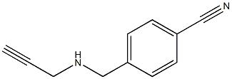 4-[(prop-2-yn-1-ylamino)methyl]benzonitrile Structure