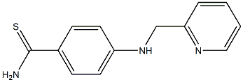 4-[(pyridin-2-ylmethyl)amino]benzene-1-carbothioamide Structure