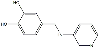 4-[(pyridin-3-ylamino)methyl]benzene-1,2-diol 结构式