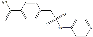 4-[(pyridin-4-ylsulfamoyl)methyl]benzene-1-carbothioamide Structure