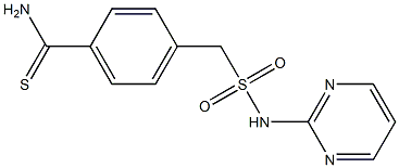 4-[(pyrimidin-2-ylsulfamoyl)methyl]benzene-1-carbothioamide Structure