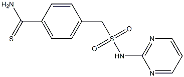 4-[(pyrimidin-2-ylsulfamoyl)methyl]benzene-1-carbothioamide 结构式