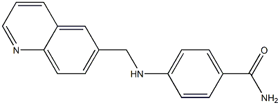 4-[(quinolin-6-ylmethyl)amino]benzamide|