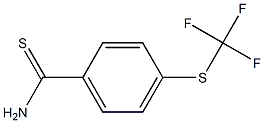 4-[(trifluoromethyl)thio]benzenecarbothioamide 结构式