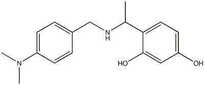 4-[1-({[4-(dimethylamino)phenyl]methyl}amino)ethyl]benzene-1,3-diol Structure