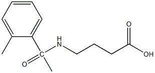 4-[1-(2-methylphenyl)acetamido]butanoic acid