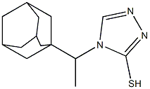 4-[1-(adamantan-1-yl)ethyl]-4H-1,2,4-triazole-3-thiol Struktur