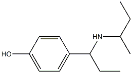 4-[1-(butan-2-ylamino)propyl]phenol,,结构式