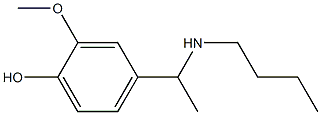 4-[1-(butylamino)ethyl]-2-methoxyphenol,,结构式