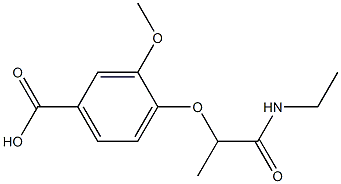 4-[1-(ethylcarbamoyl)ethoxy]-3-methoxybenzoic acid|