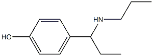 4-[1-(propylamino)propyl]phenol Structure