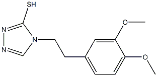 4-[2-(3,4-dimethoxyphenyl)ethyl]-4H-1,2,4-triazole-3-thiol 结构式