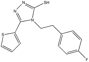  4-[2-(4-fluorophenyl)ethyl]-5-(thiophen-2-yl)-4H-1,2,4-triazole-3-thiol