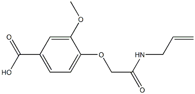4-[2-(allylamino)-2-oxoethoxy]-3-methoxybenzoic acid Struktur