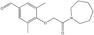 4-[2-(azepan-1-yl)-2-oxoethoxy]-3,5-dimethylbenzaldehyde Structure