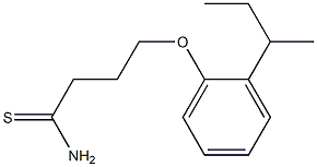 4-[2-(butan-2-yl)phenoxy]butanethioamide Structure