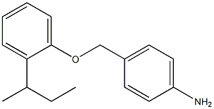 4-[2-(butan-2-yl)phenoxymethyl]aniline Structure