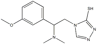 4-[2-(dimethylamino)-2-(3-methoxyphenyl)ethyl]-4H-1,2,4-triazole-3-thiol Structure