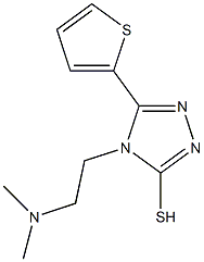 4-[2-(dimethylamino)ethyl]-5-(thiophen-2-yl)-4H-1,2,4-triazole-3-thiol 结构式