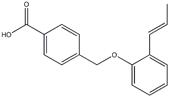 4-[2-(prop-1-en-1-yl)phenoxymethyl]benzoic acid Structure