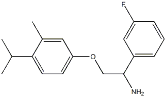 4-[2-amino-2-(3-fluorophenyl)ethoxy]-2-methyl-1-(propan-2-yl)benzene