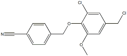 4-[2-chloro-4-(chloromethyl)-6-methoxyphenoxymethyl]benzonitrile|