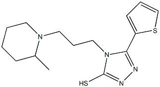 4-[3-(2-methylpiperidin-1-yl)propyl]-5-(thiophen-2-yl)-4H-1,2,4-triazole-3-thiol|