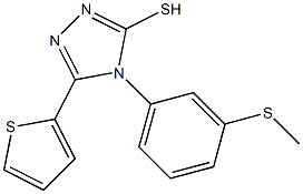  4-[3-(methylsulfanyl)phenyl]-5-(thiophen-2-yl)-4H-1,2,4-triazole-3-thiol