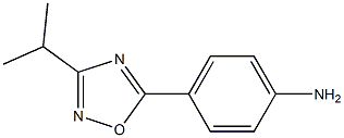 4-[3-(propan-2-yl)-1,2,4-oxadiazol-5-yl]aniline Structure