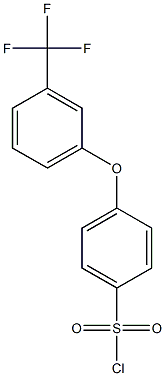 4-[3-(trifluoromethyl)phenoxy]benzene-1-sulfonyl chloride,,结构式