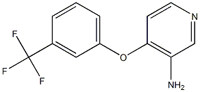 4-[3-(trifluoromethyl)phenoxy]pyridin-3-amine,,结构式