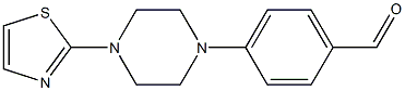 4-[4-(1,3-thiazol-2-yl)piperazin-1-yl]benzaldehyde Struktur