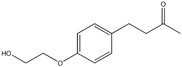 4-[4-(2-hydroxyethoxy)phenyl]butan-2-one Structure