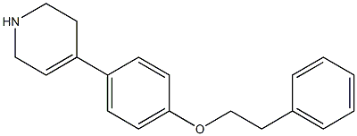 4-[4-(2-phenylethoxy)phenyl]-1,2,3,6-tetrahydropyridine Struktur