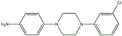 4-[4-(3-chlorophenyl)piperazin-1-yl]aniline Struktur